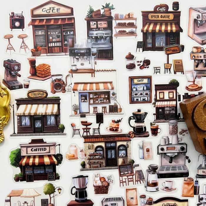 Double Coffee Sticker 90PCS