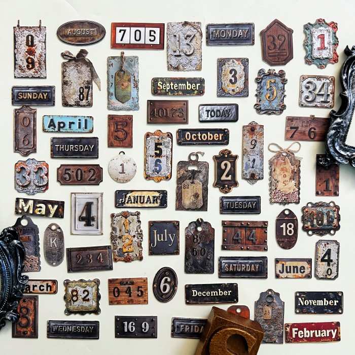 Plate Mark Sticker 60PCS