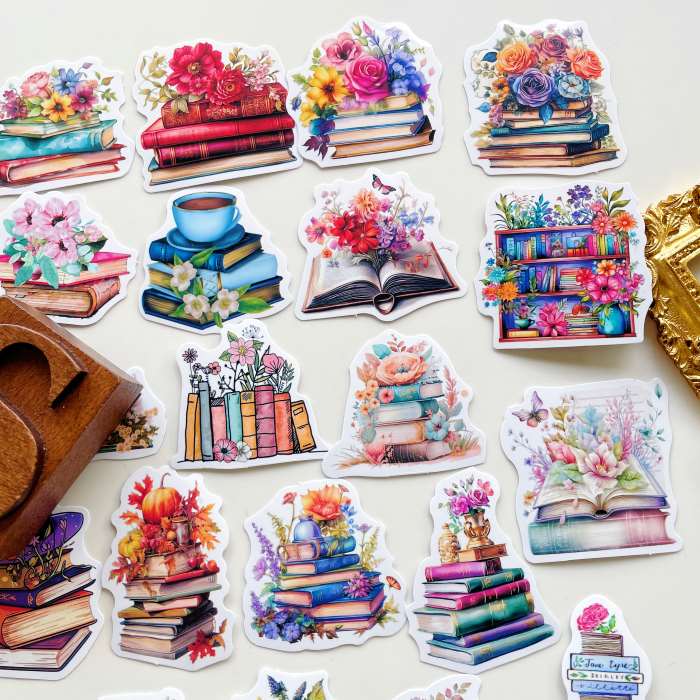 Botanical Book Sticker 50PCS