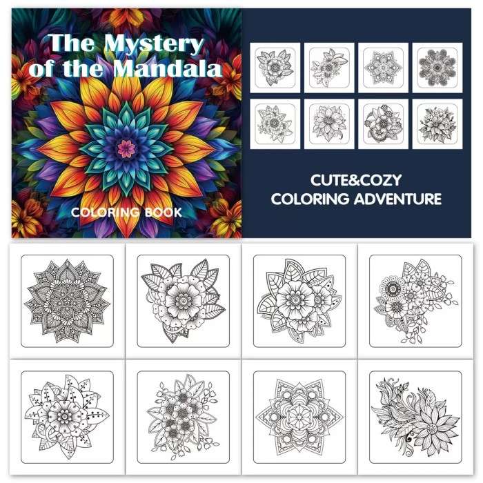 Mystery Mandala Coloring Book