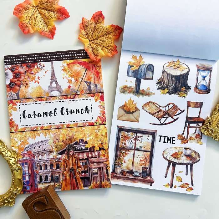 Caramel Crunch Sticker Book 20Sheets