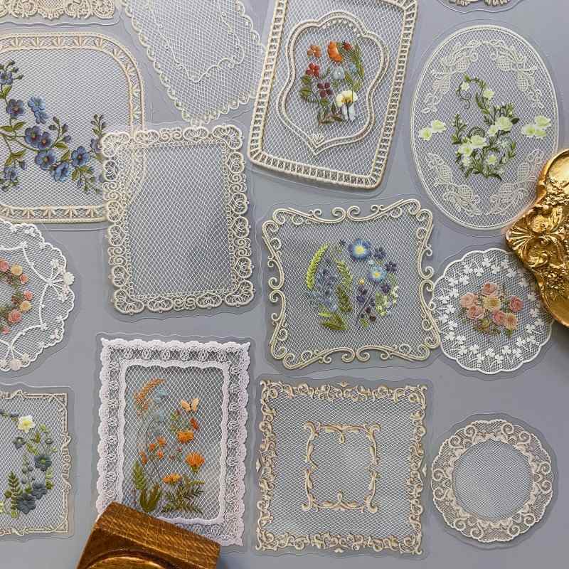 Glazed Tulle Sticker 40PCS
