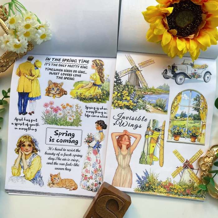 Golden Horizon Sticker Book 20Sheets