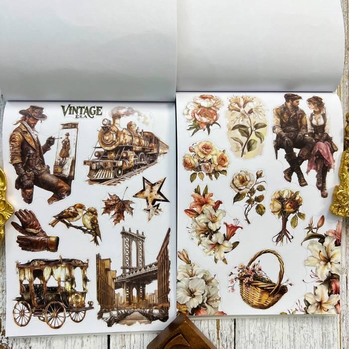 Traces Of Time Sticker Book 20Sheets