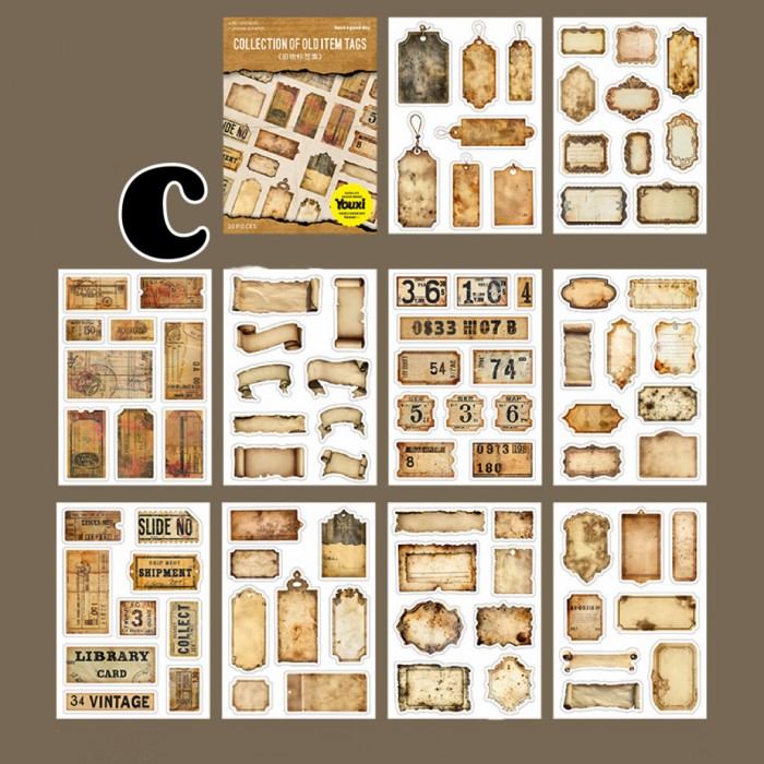 Aged Marks Sticker Book 20Sheets