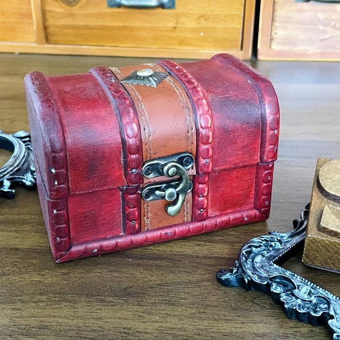 Vintage Wooden Mini Chest