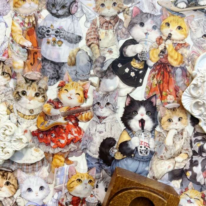 Cat Society Sticker 60PCS