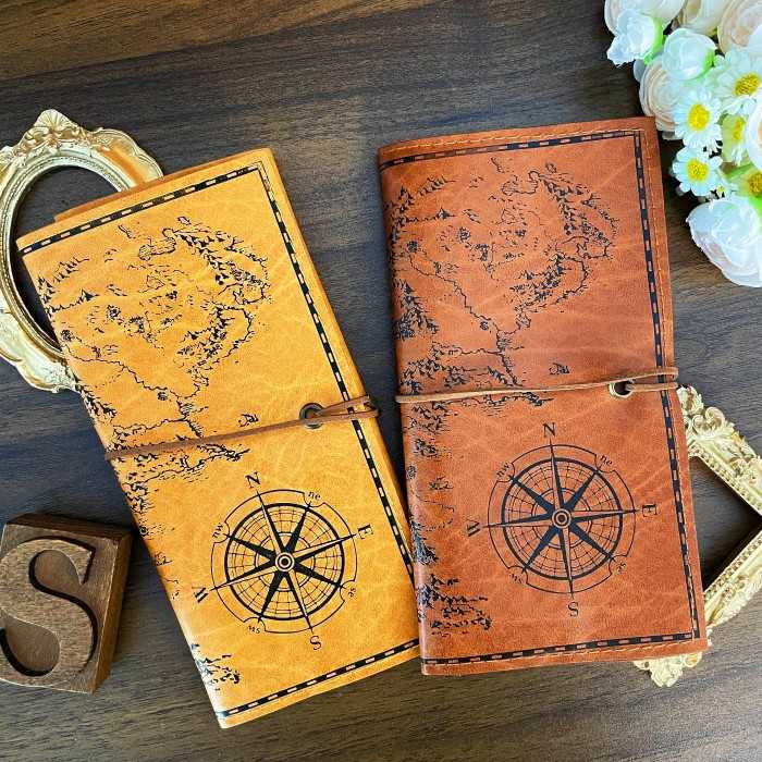 Treasure Map Pencil Roll Pouch