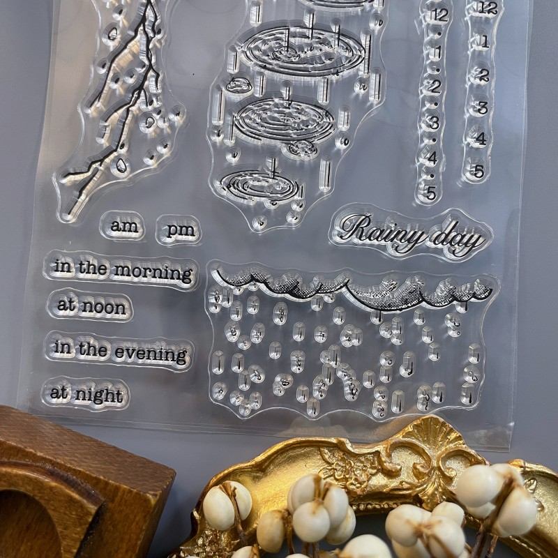 Rain Timeline Clear Stamp