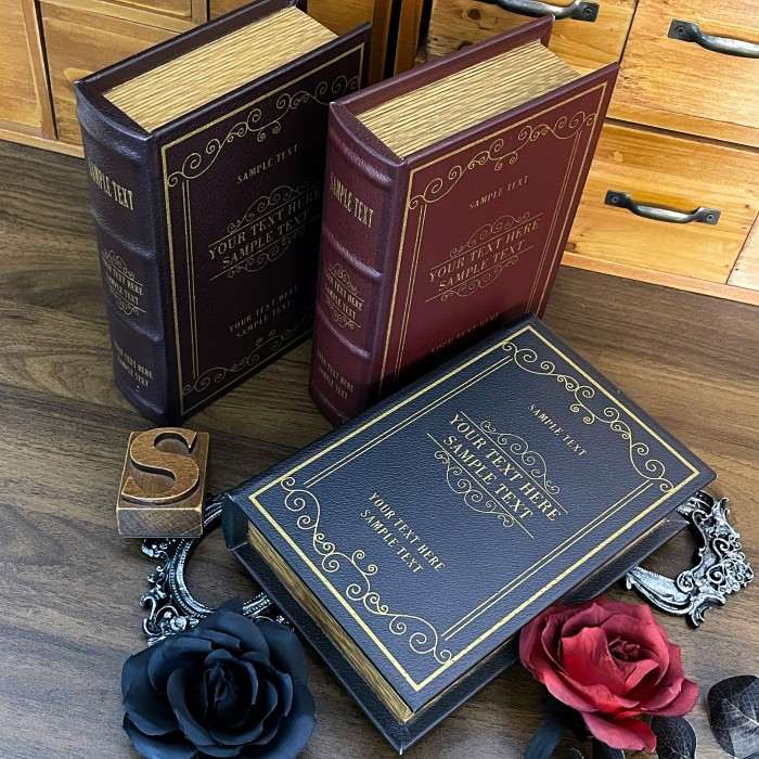 Vintage Book Shaped Storage Box