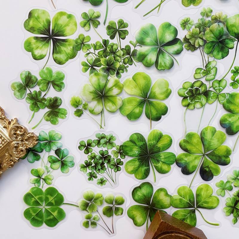 Fourleaf Luck Sticker 50PCS