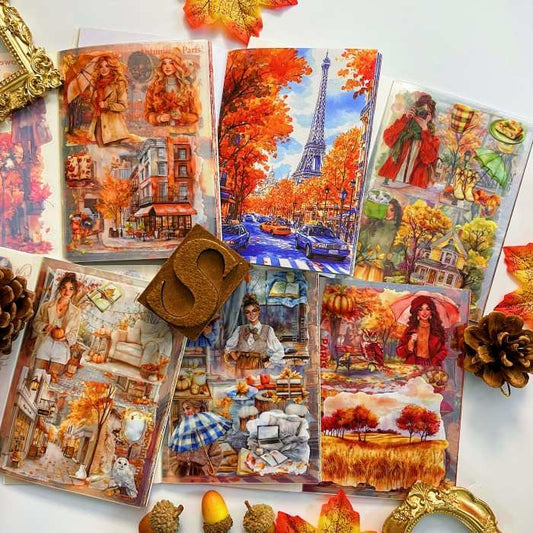 Paris's Autumn Sticker Book 20Sheets