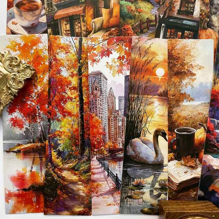Amber Fall Note Paper 30PCS