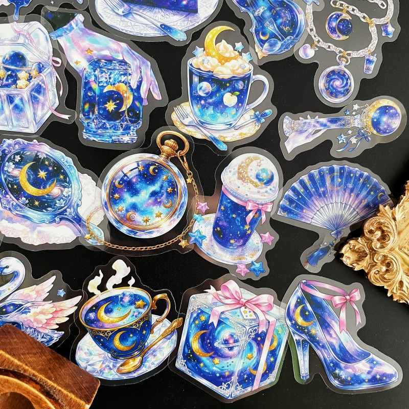 Cosmic Crystal Sticker 50PCS