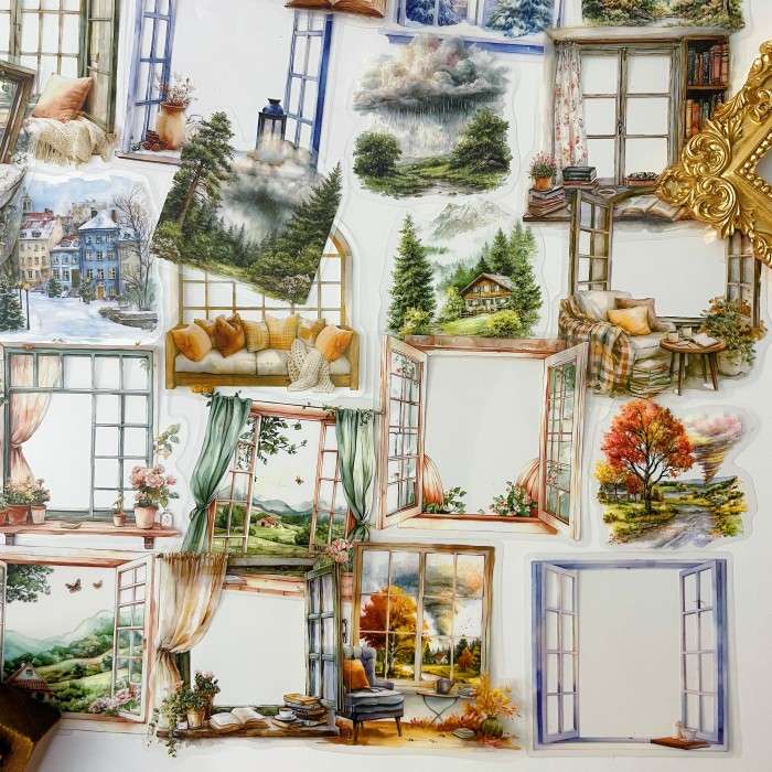 Misty Vista Sticker 60PCS