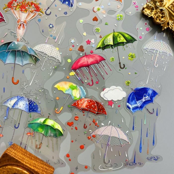 Rainy Season News Sticker 30PCS