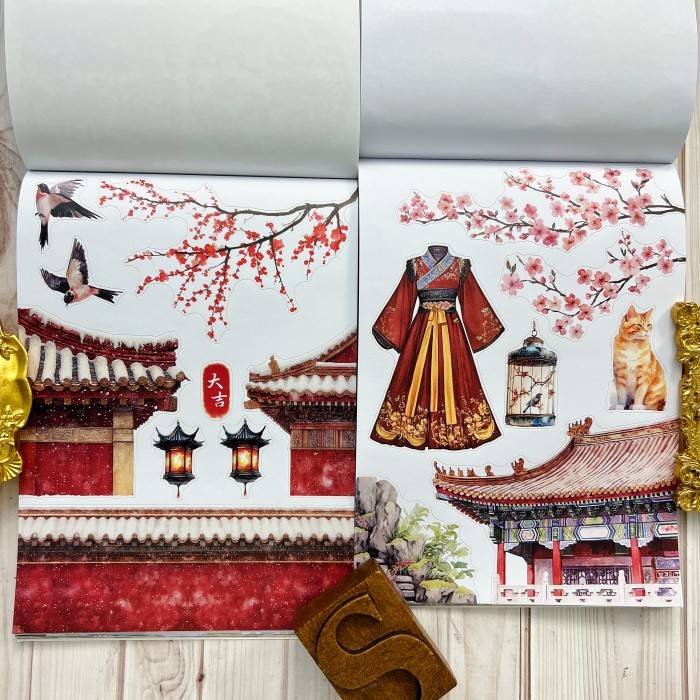 Travel In Ancient Times Sticker Book 20Sheets
