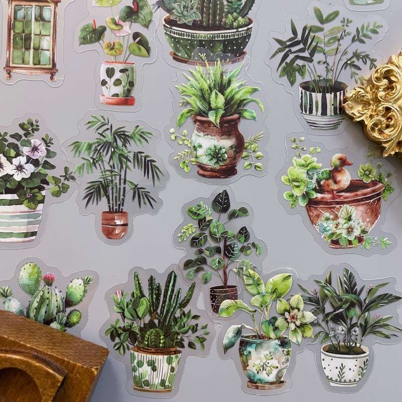 Pure Plants Sticker 50PCS