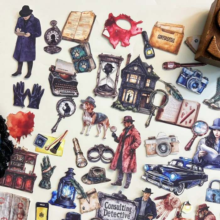 Charlie Detective Agency Sticker 120PCS