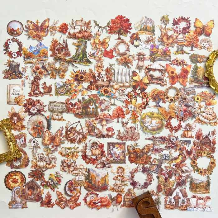Autumn Notes Sticker 120PCS