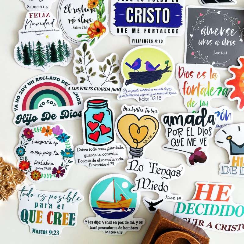 Spanish Grace Decals Sticker 50PCS