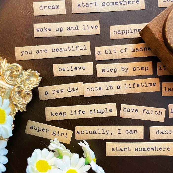 Typed Note Sticker 24PCS