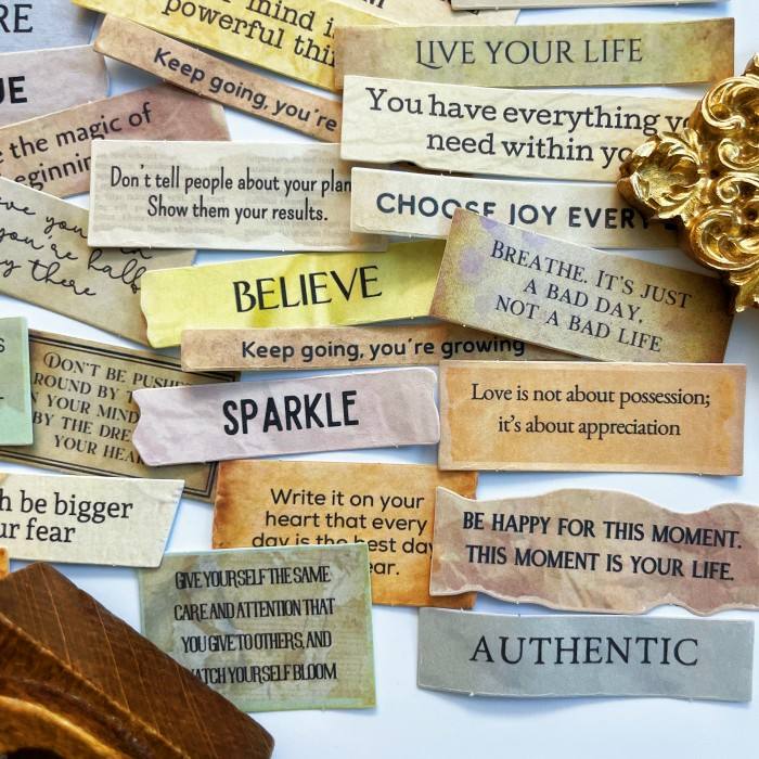 Tiny Sayings Sticker 50PCS