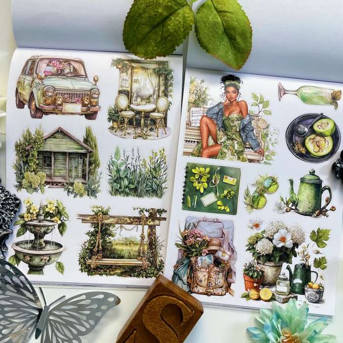 Fresh Green Sticker Book 20Sheets