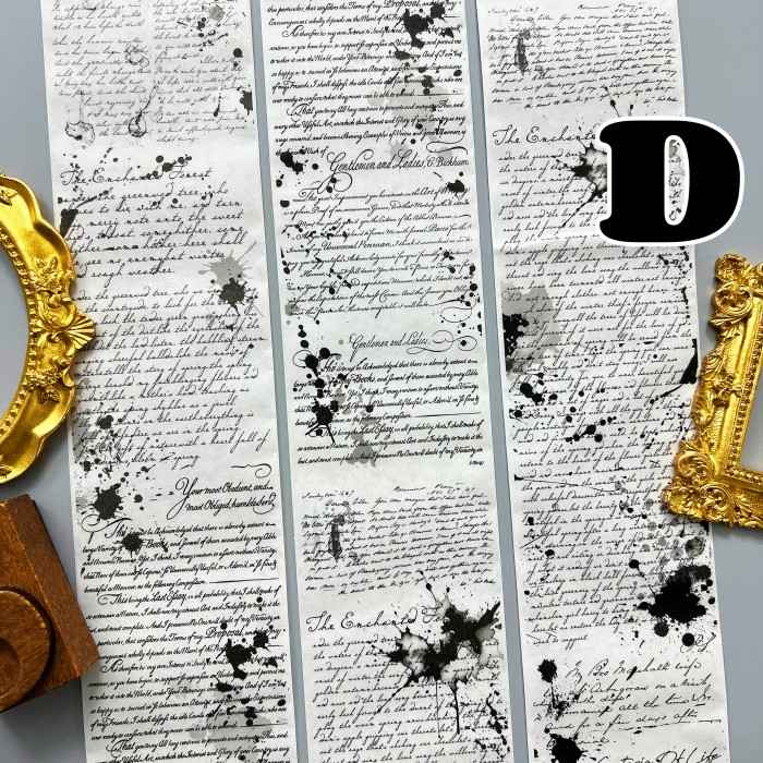Detained Letters Washi Tape Roll