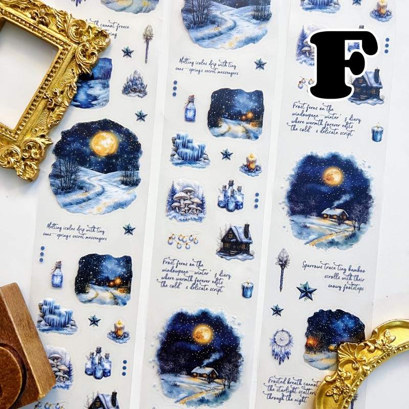 Cloud Snow PET Tape Roll