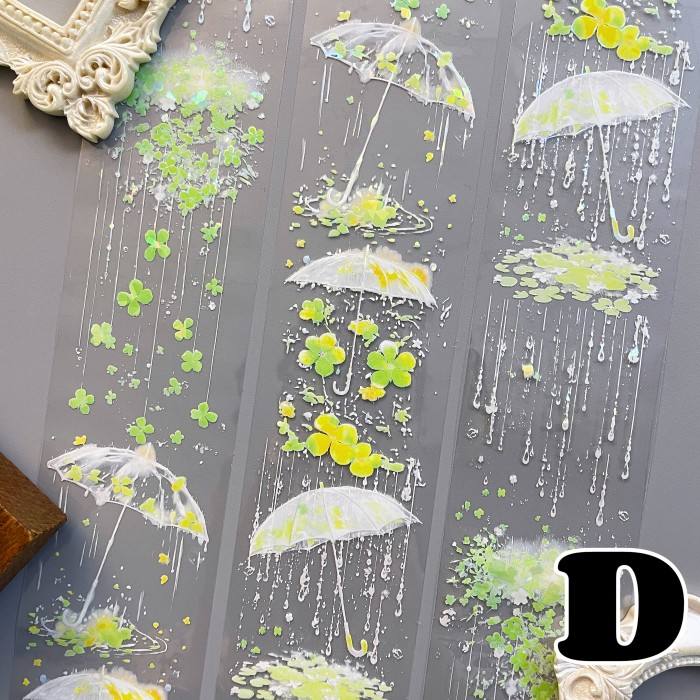 Hazy Rain PET Tape Roll