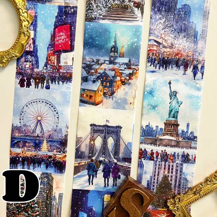 Christmas City Washi Tape Roll