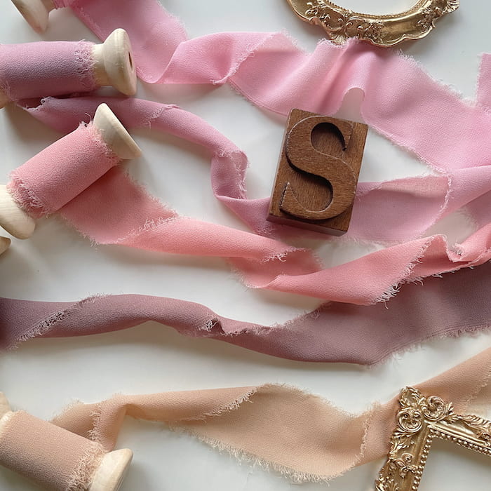 Frayed Edge Chiffon Ribbon Set #1