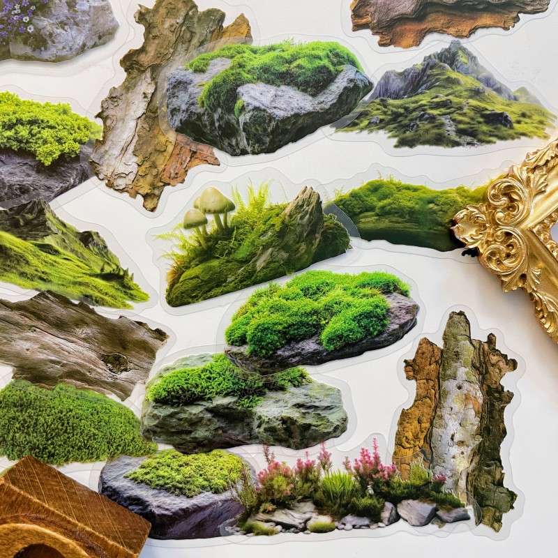 Lush Moss Sticker 60PCS