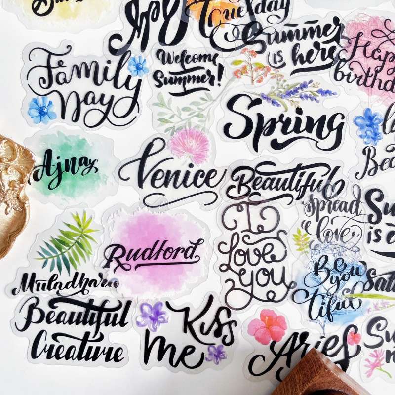 Flower Language Sticker 90PCS