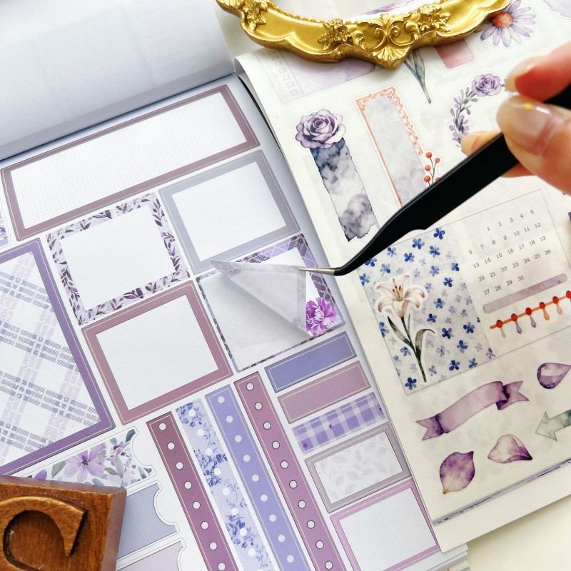 Flowing Bloom Sticker Book 24Sheets