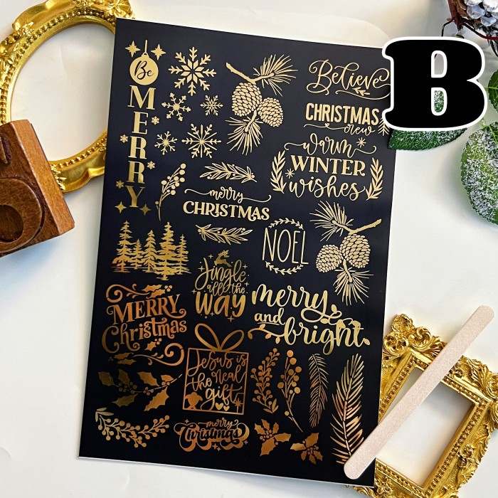 Merry Bless Transfer Sticker