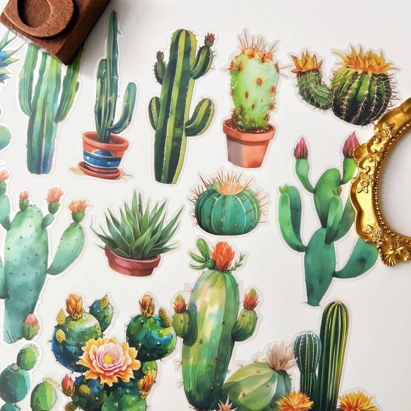 Summer Cactus Sticker 30PCS