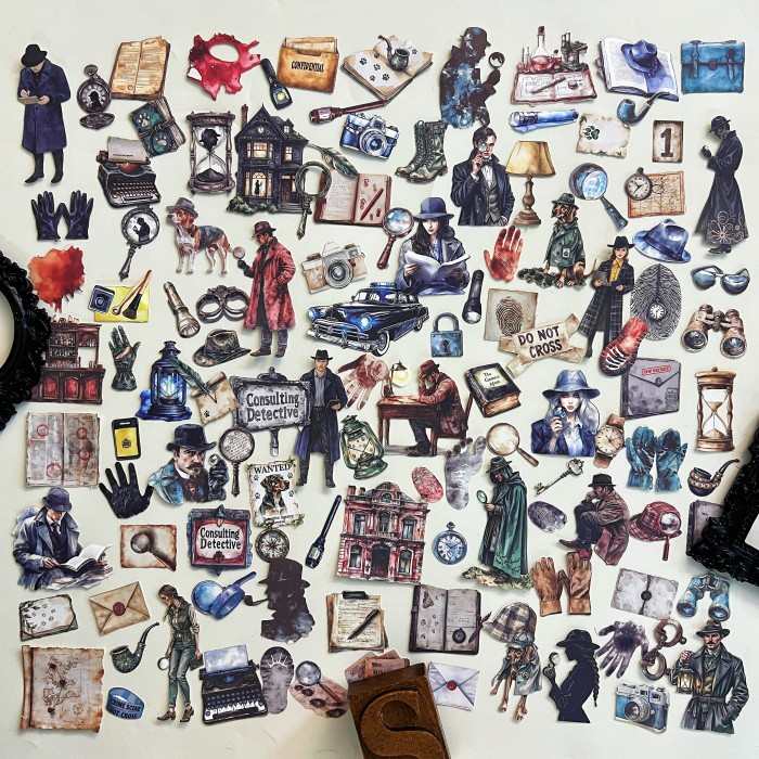 Charlie Detective Agency Sticker 120PCS