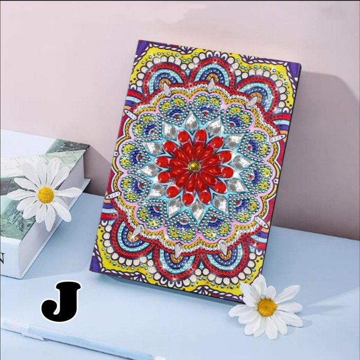 Mandala Diamond Painting Dots Notebook Kit