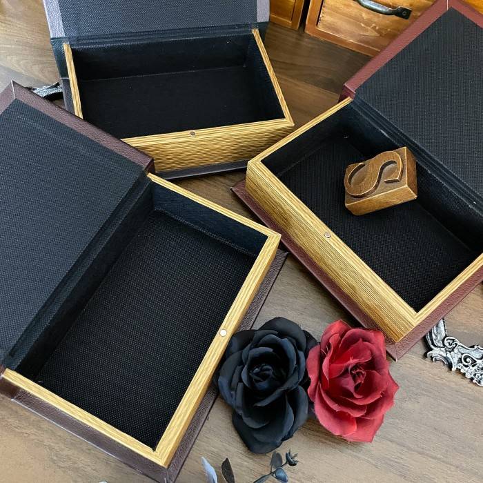 Vintage Book Shaped Storage Box