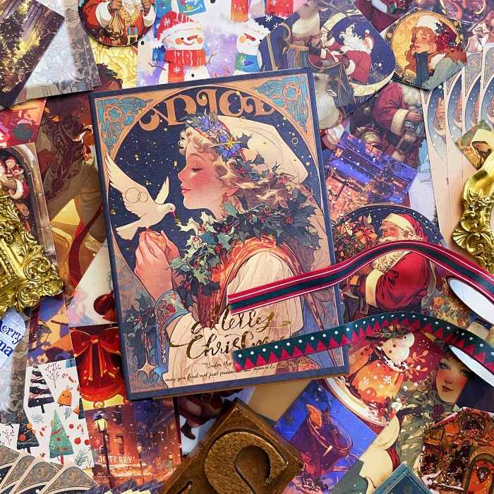 Twinkling Christmas Ephemera Kit 120PCS