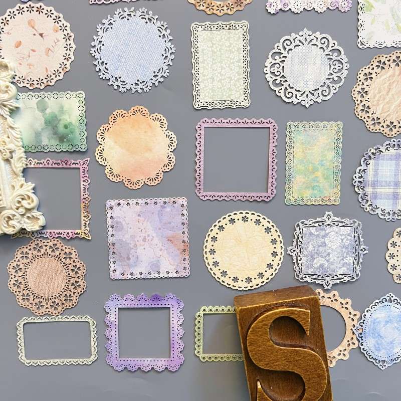 Lace Light Paper Die Cuts 60PCS