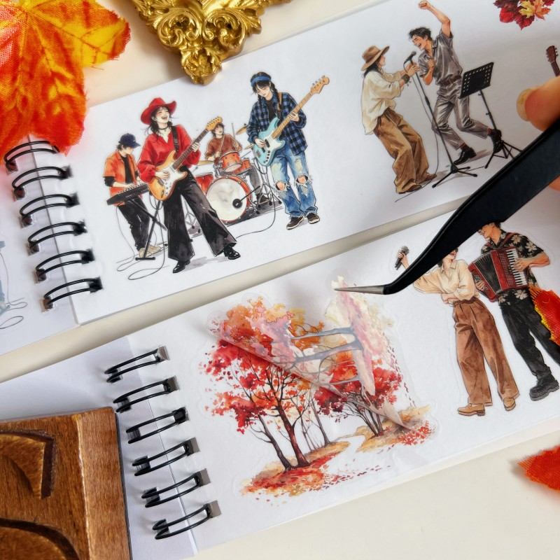 Golden Retreat Sticker Book 20Sheets