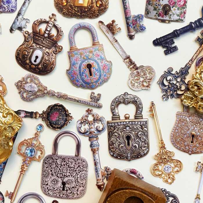 Lock And Key Sticker 60PCS