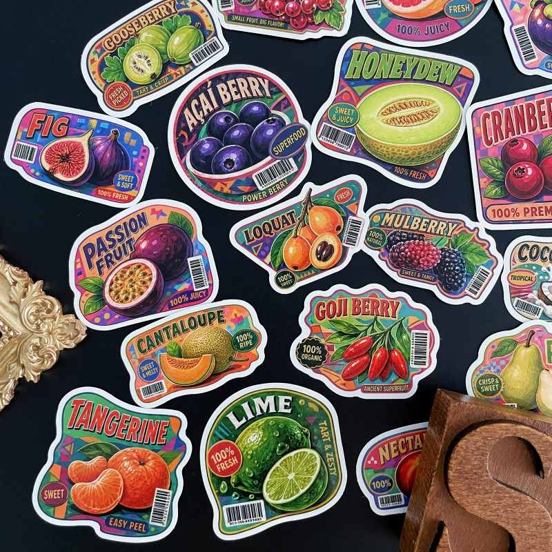 Fruit Tag Sticker 50PCS