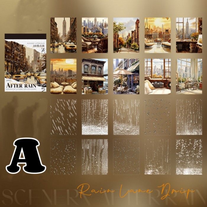 After Rain Sticker Book 20Sheets