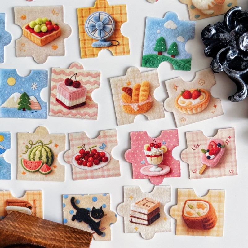 Puzzle Bits Sticker 54PCS