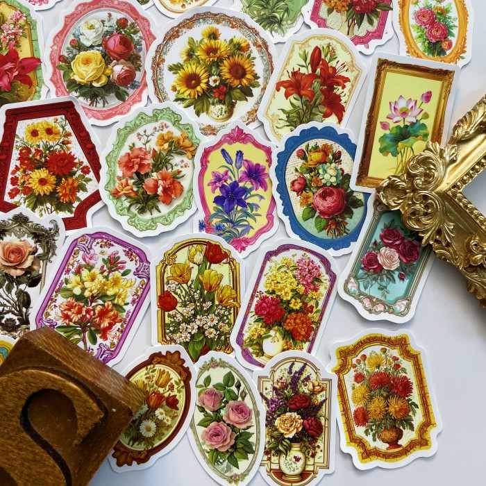 Mirror Blossom Sticker 56PCS