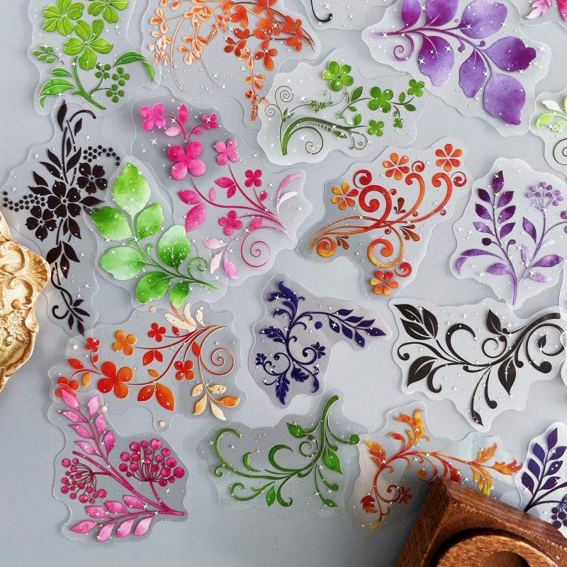 Luminous Flowers Sticker 60PCS
